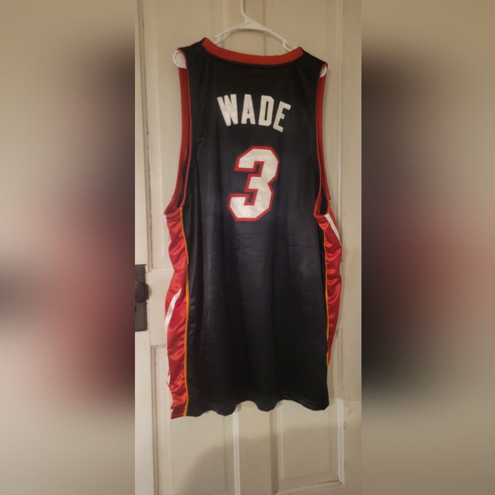 Adidas Miami Heat Jersey Dwayne Wade Authentic  Basketball Jersey size 56 - Picture 2 of 3